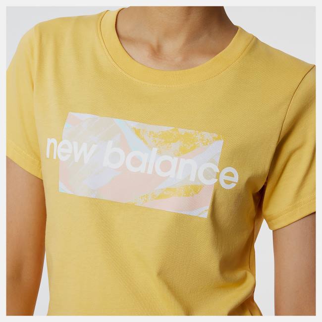 New Balance NB Athletics Mystic Minerals Tee T-shirt Dam Bruna | NB328NLK