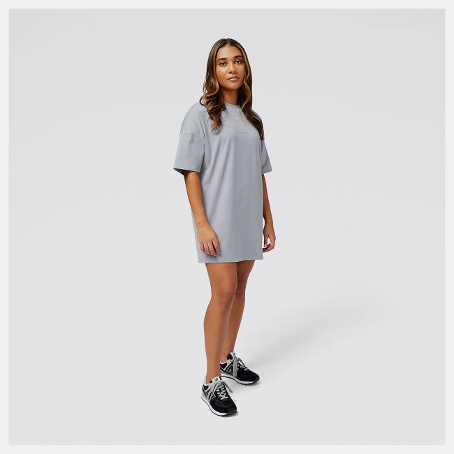 New Balance NB Athletics Nature State Korta Sleeve Tee T-shirt Dam Grå | NB753CAO