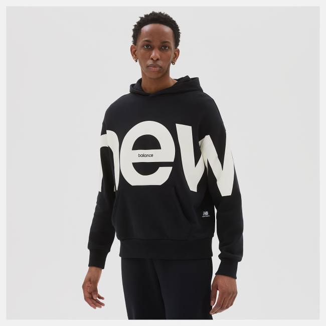 New Balance NB Athletics Unisex Out of Bounds Hoodie Dam Svarta | NB206TUK