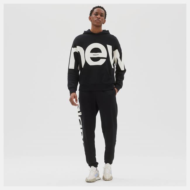 New Balance NB Athletics Unisex Out of Bounds Hoodie Dam Svarta | NB206TUK