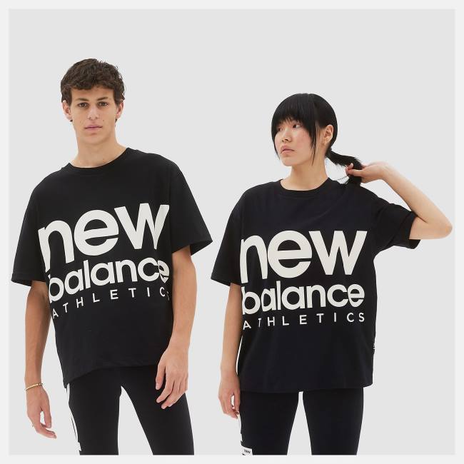 New Balance NB Athletics Unisex Out of Bounds Tee T-shirt Herr Svarta | NB241QUA