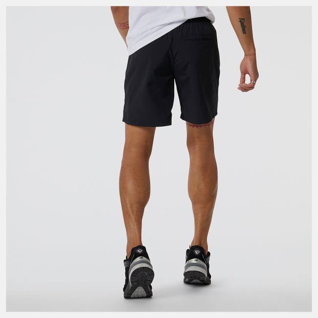 New Balance NB Athletics Vind Shorts Herr Svarta | NB409EUK