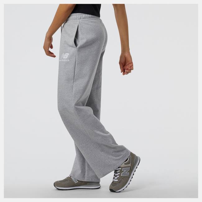 New Balance NB Essentials Breda Legged Sweatpant Byxor Dam Grå | NB784WOD