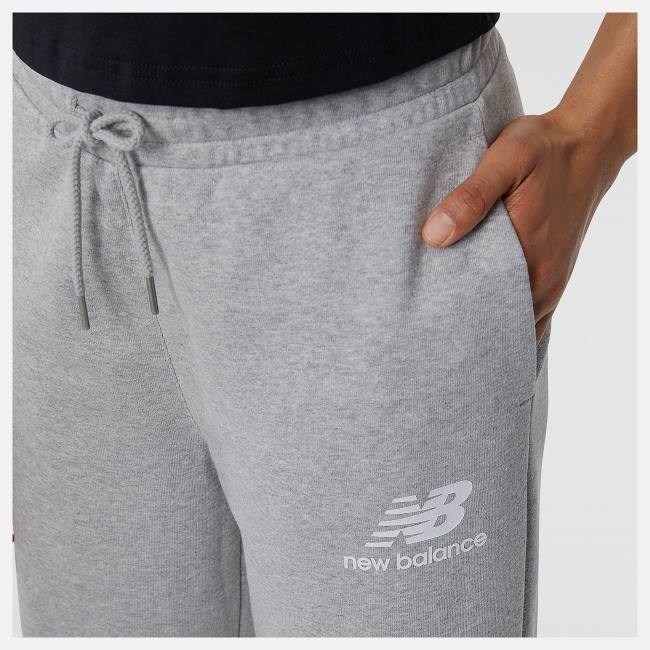 New Balance NB Essentials Breda Legged Sweatpant Byxor Dam Grå | NB784WOD