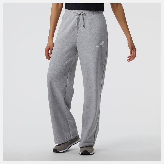 New Balance NB Essentials Breda Legged Sweatpant Byxor Dam Grå | NB784WOD