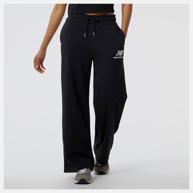 New Balance NB Essentials Breda Legged Sweatpant Byxor Dam Svarta | NB927ODE