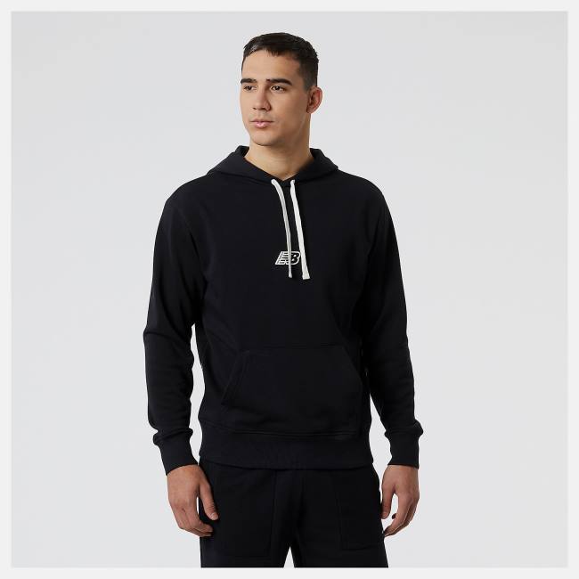 New Balance NB Essentials Fleece Hoodie Herr Svarta | NB105YAG