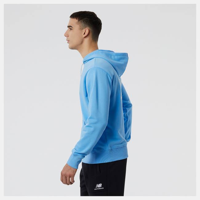 New Balance NB Essentials Fleece Hoodie Herr Blå | NB378WPI