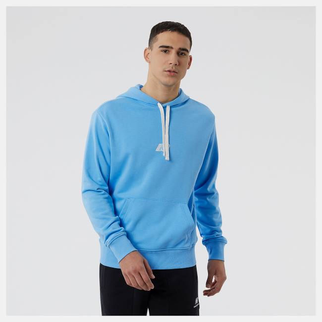 New Balance NB Essentials Fleece Hoodie Herr Blå | NB378WPI