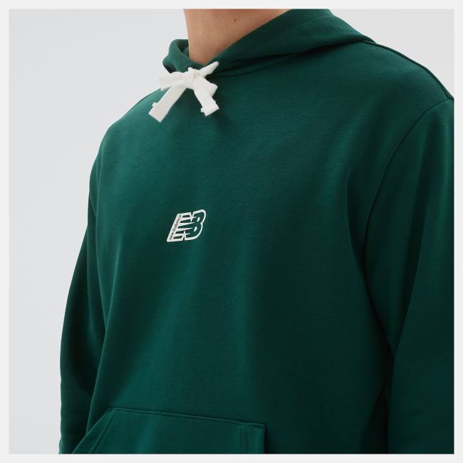 New Balance NB Essentials Fleece Hoodie Herr Gröna | NB750KOM