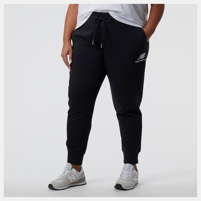 New Balance NB Essentials French Terry Sweatpant Byxor Dam Svarta | NB046UVI