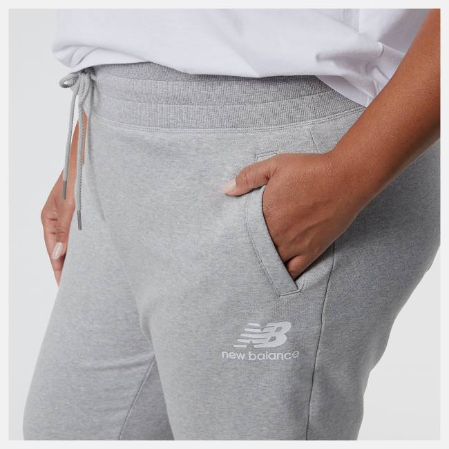 New Balance NB Essentials French Terry Sweatpant Byxor Dam Grå | NB146BNO