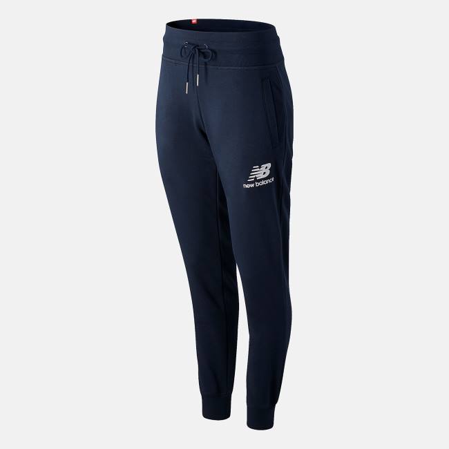 New Balance NB Essentials French Terry Sweatpant Byxor Dam Marinblå | NB297EKI