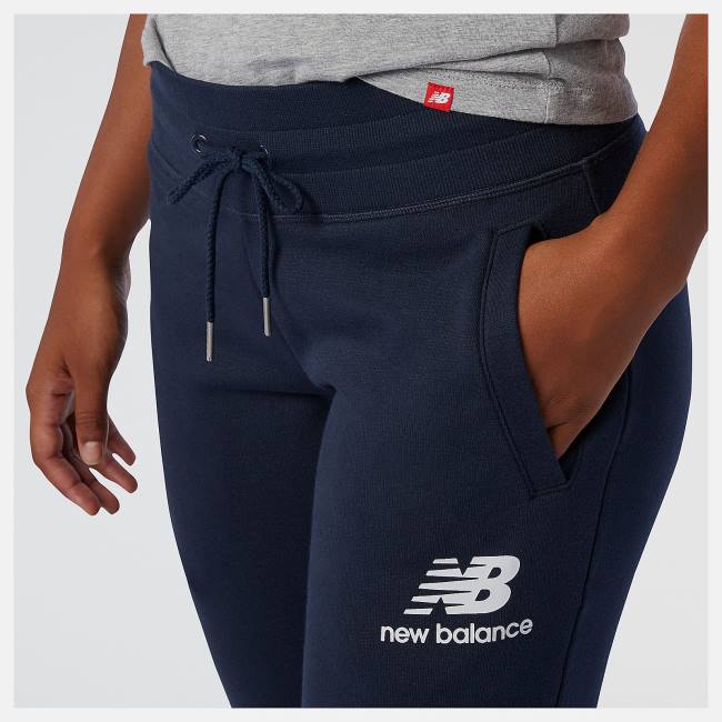 New Balance NB Essentials French Terry Sweatpant Byxor Dam Marinblå | NB297EKI