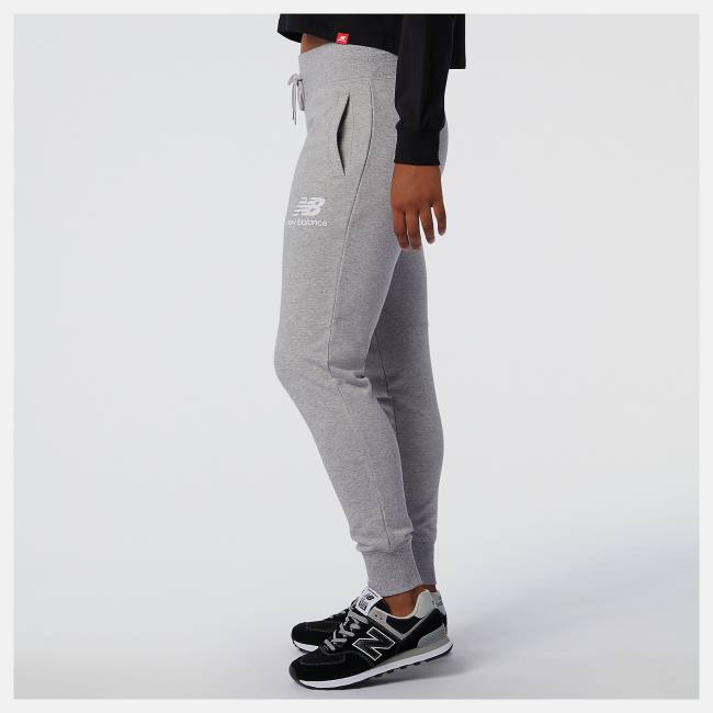 New Balance NB Essentials French Terry Sweatpant Byxor Dam Grå | NB526YIQ