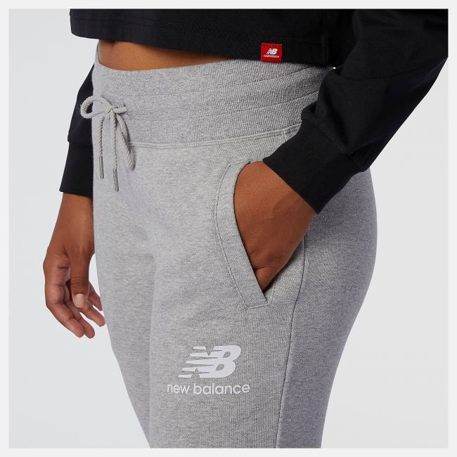 New Balance NB Essentials French Terry Sweatpant Byxor Dam Grå | NB526YIQ