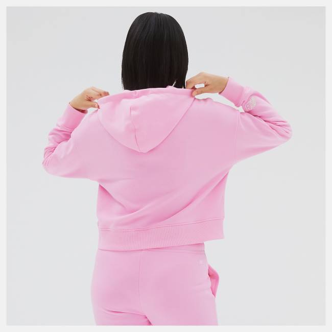 New Balance NB Essentials Hoodie Dam Rosa | NB136QUV