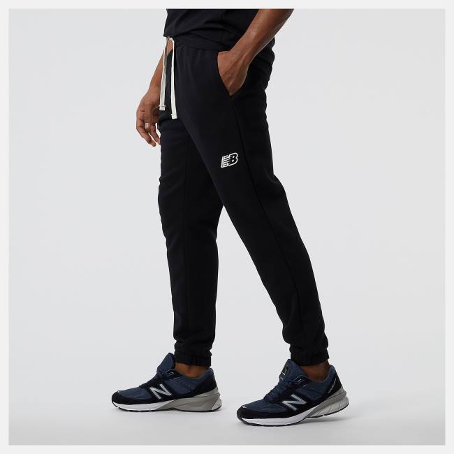 New Balance NB Essentials Magnify Fleece Jogger Byxor Herr Svarta | NB134PLU