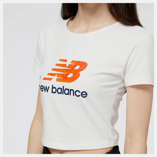 New Balance NB Essentials New Wave Korta Sleeve Tee T-shirt Dam Vita | NB426KBL