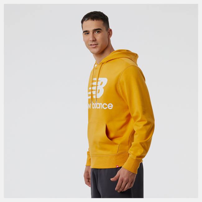 New Balance NB Essentials Pullover Hoodie Herr Gula | NB173UPI