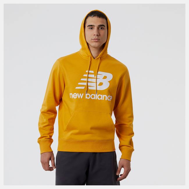 New Balance NB Essentials Pullover Hoodie Herr Gula | NB173UPI