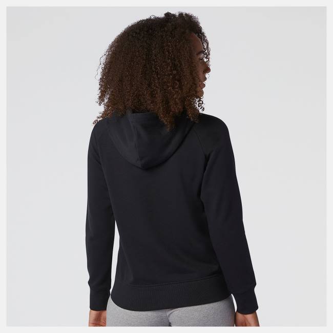 New Balance NB Essentials Pullover Hoodie T-shirt Dam Svarta | NB590SYD