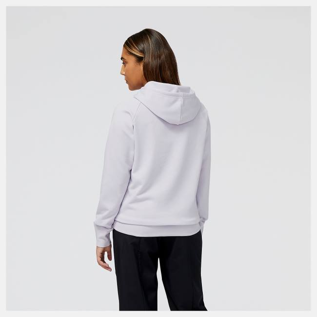 New Balance NB Essentials Pullover Hoodie T-shirt Dam Grå Lila | NB657QAK