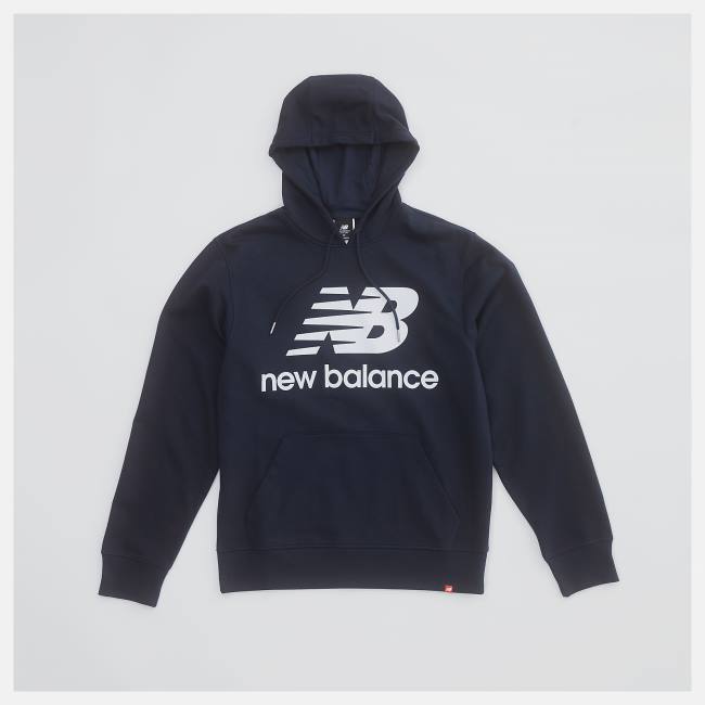 New Balance NB Essentials Pullover Hoodie Herr Marinblå | NB706PWQ