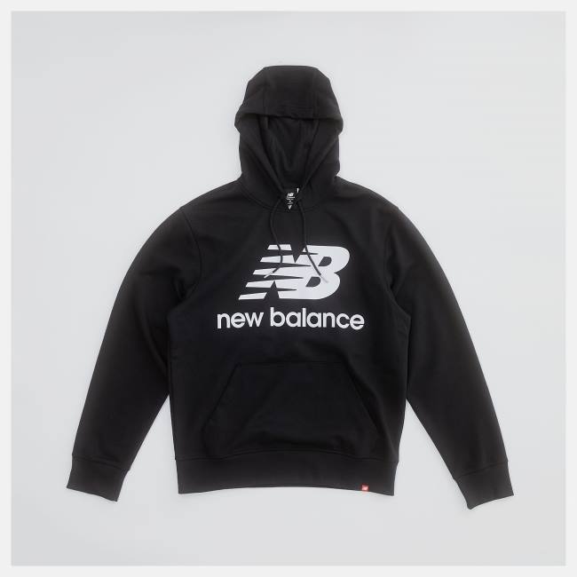 New Balance NB Essentials Pullover Hoodie Herr Svarta | NB978JCW