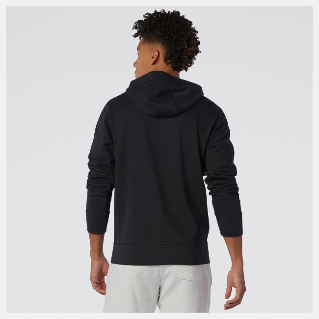 New Balance NB Essentials Pullover Hoodie Herr Svarta | NB978JCW