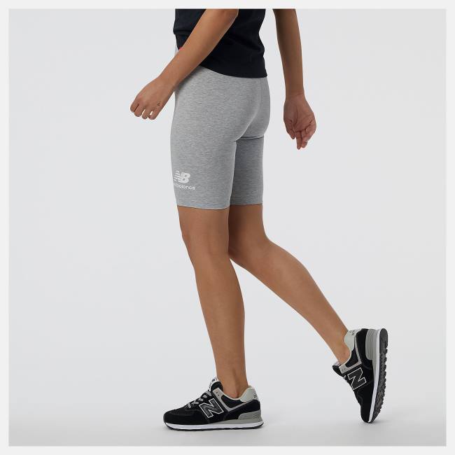 New Balance NB Essentials Stacked Fitted Shorts Dam Grå | NB173DHG