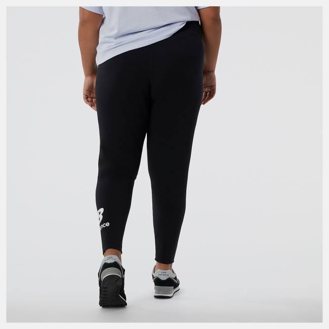 New Balance NB Essentials Stacked Leggings Dam Svarta | NB345VOH