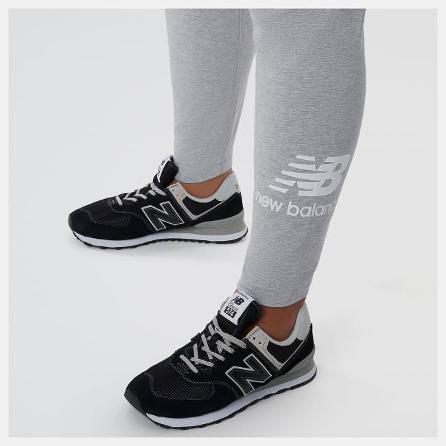 New Balance NB Essentials Stacked Leggings Dam Grå | NB814GNI