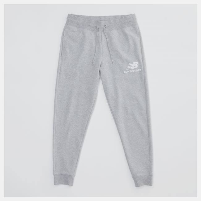 New Balance NB Essentials Stacked Logo Sweatpant Byxor Herr Grå | NB384CEM