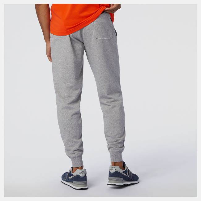 New Balance NB Essentials Stacked Logo Sweatpant Byxor Herr Grå | NB384CEM