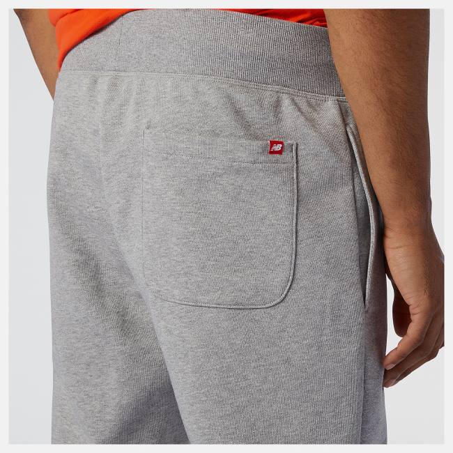 New Balance NB Essentials Stacked Logo Sweatpant Byxor Herr Grå | NB384CEM