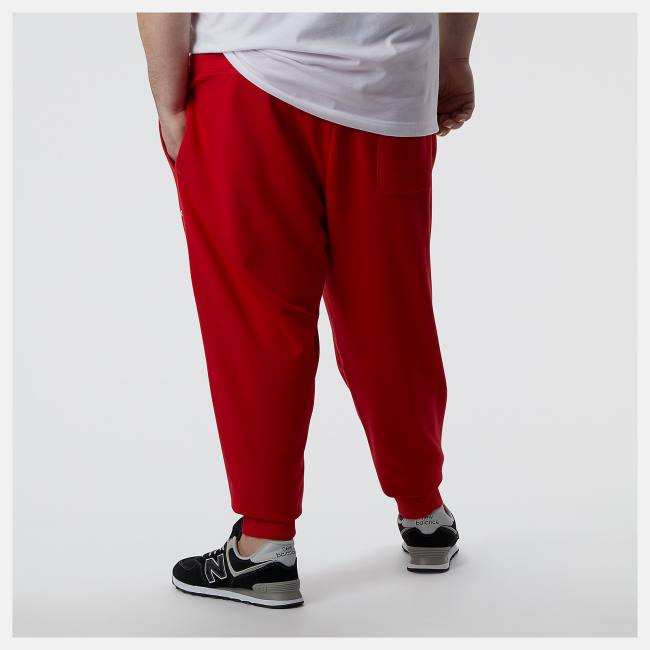 New Balance NB Essentials Stacked Logo Sweatpant Byxor Herr Röda | NB395DQE