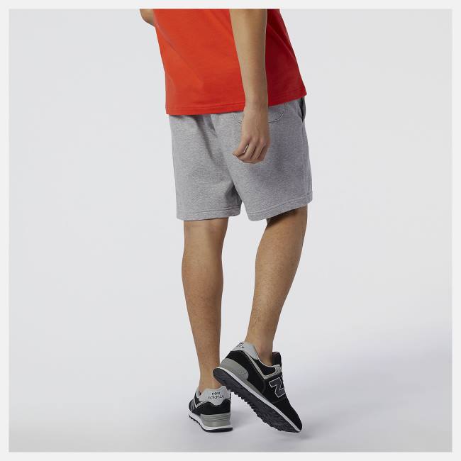 New Balance NB Essentials Stacked Logo Shorts Herr Grå | NB712IJC