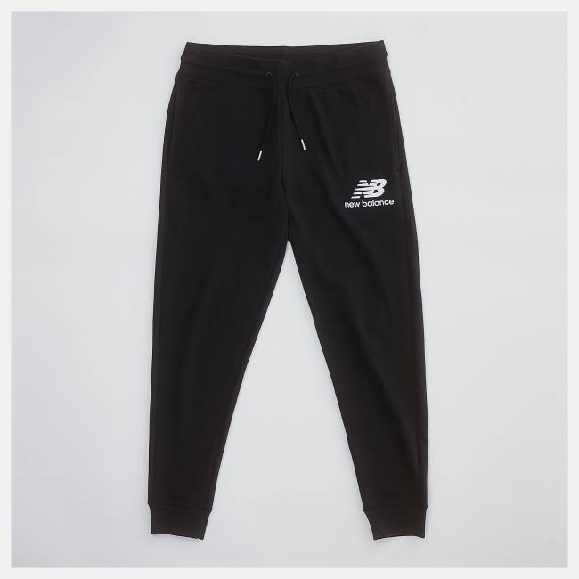 New Balance NB Essentials Stacked Logo Sweatpant Byxor Herr Svarta | NB751VZE