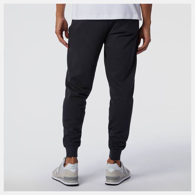 New Balance NB Essentials Stacked Logo Sweatpant Byxor Herr Svarta | NB751VZE