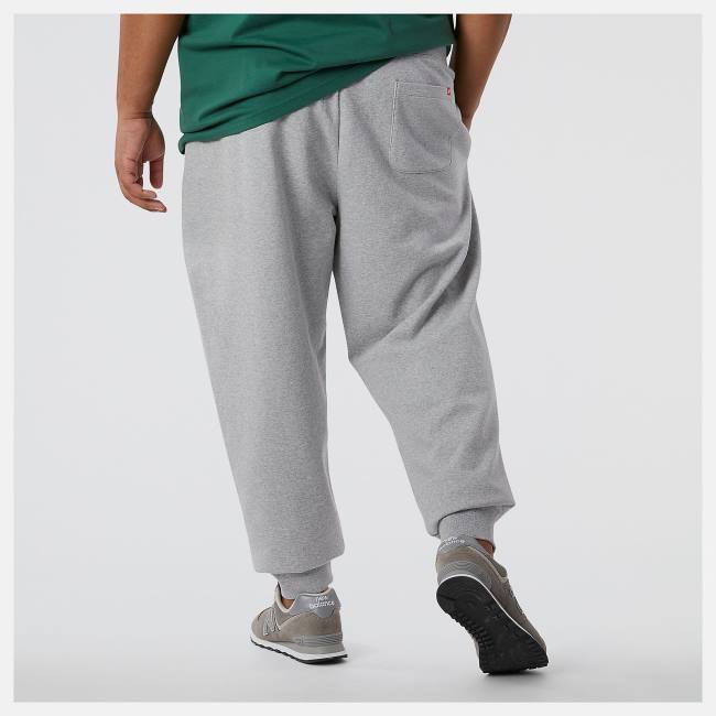 New Balance NB Essentials Stacked Logo Sweatpant Byxor Herr Grå | NB780POX