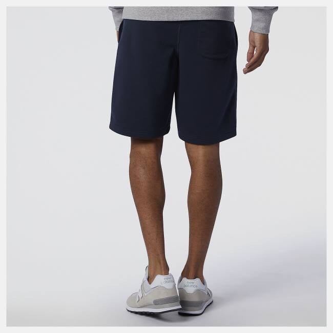 New Balance NB Essentials Stacked Logo Shorts Herr Marinblå | NB956VKS