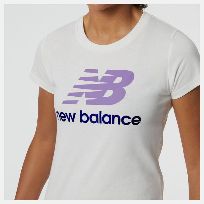 New Balance NB Essentials Stacked Logo Tee T-shirt Dam Olika Färger | NB875SDG