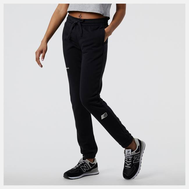 New Balance NB Essentials Sweatpant Byxor Dam Svarta | NB670IBV