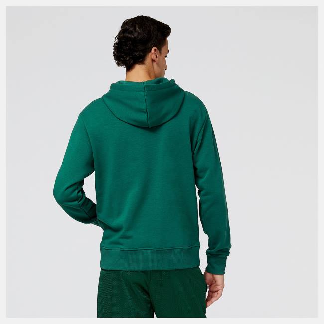 New Balance NB Hoops Fundamentals Hoodie Herr Gröna | NB761KAZ