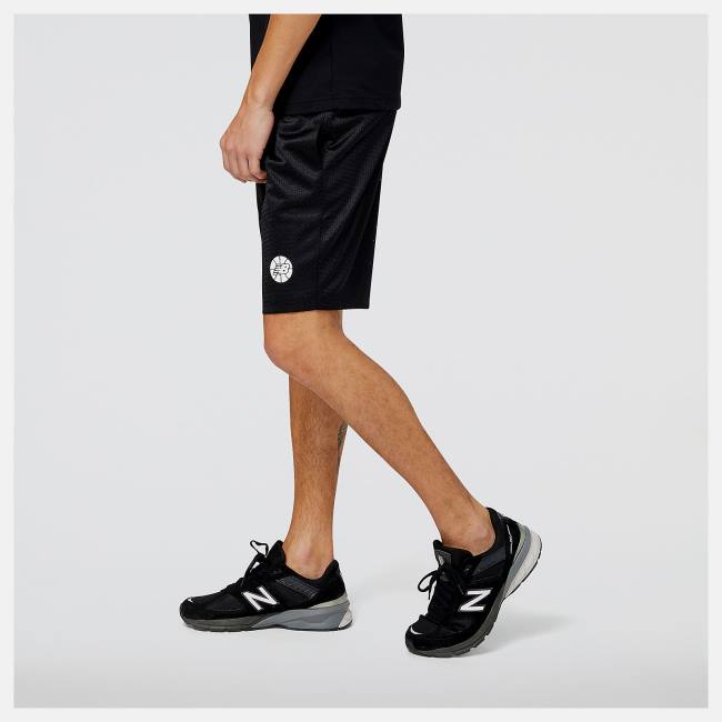 New Balance NB Hoops Fundamentals Shorts Herr Svarta | NB385KFB