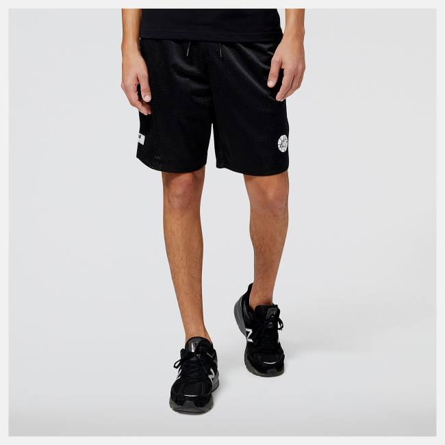 New Balance NB Hoops Fundamentals Shorts Herr Svarta | NB385KFB