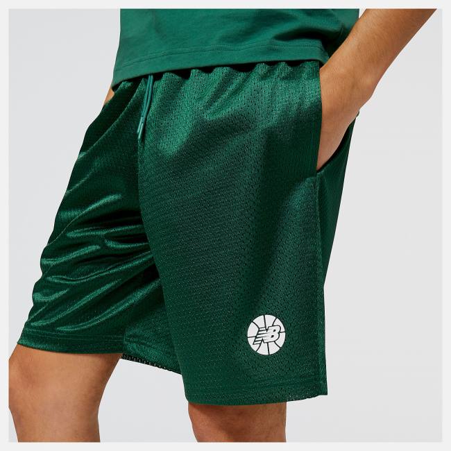 New Balance NB Hoops Fundamentals Shorts Herr Gröna | NB829ILE