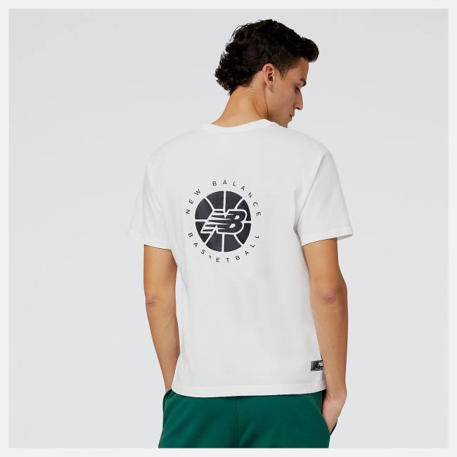 New Balance NB Hoops Fundamentals T-shirt Herr Vita | NB735YLU