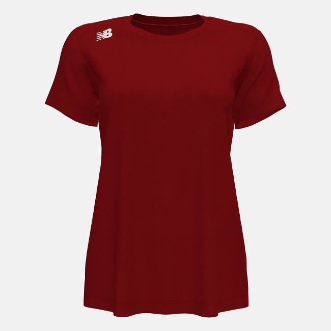 New Balance NB Korta Sleeve Tech Tee(Boston College) T-shirt Dam Röda | NB056VTR